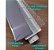 Ralo Linear Sifonado 6x50cm Oculto Anti Insetos Com Grelha Cega Em Aço Inox Polido E Caixa Coletora Sifonada Branca - Imagem 3