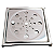 Ralo Grelha Tampa Inox Polido Quadrada 15x15 Anti Insetos e Odor Com Aro De Fixação Caixilho - Imagem 1