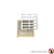 Ralo Anti Odor 15x15 Grelha Reta Aluminio c/Tela + Coletora Sb Bege - Imagem 3