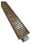 Ralo Linear Sifonado 6x50 Com Grelha Inox Na Cor Dourado Gold e Tela - Imagem 1