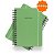 Sketchbook Sem Pauta 240G A5 Green Mint - Imagem 1