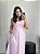 Vestido risca de giz rosa - Imagem 1