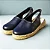 Espadrille Plataforma Feminina em Couro Preto com Juta Natural Confortável - Imagem 3