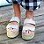 Flatform Girardis Ruth em couro Off-white - Imagem 4