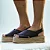 Espadrille Plataforma Feminina em Couro Preto Girardis - Imagem 1