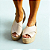 Espadrille Flatform em Couro OFF-White - Imagem 1