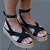 Sandália Flatform Girardis Altiva em couro preto - Imagem 3