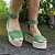 Espadrille Flatform em Couro Camurça verde - Imagem 1