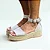 Espadrille Flatform em Couro Camurça Areia - Imagem 1