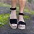 Espadrille Flatform em Couro Camurça Preta - Imagem 2
