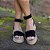 Espadrille Flatform em Couro Camurça Preta - Imagem 3