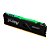 Memória Kingston Fury Beast, RGB, 8GB, 3200MHz, DDR4, CL16, Preto - Imagem 2