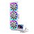 Water Cooler Round5 Notus Branco Argb Display Lcd 360mm - R5-WC-NOTUS-360W-2229 - Imagem 1