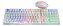 Kit Teclado + Mouse USB Gamer Hoopson Branco com Led - TPC-096KB - Imagem 1