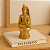 Buda Hindu Estatueta Decorativo Enfeite Sala Quarto Dourado - Imagem 2