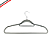 Cabide De Veludo Grande Para Roupas Calça Camiseta Blusa Cinza - Imagem 1