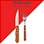 Jogo Talheres Kit Churrasco Carnes Inox 12 Pçs Dia Dos Pais - Imagem 4