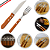 Jogo Talheres Kit Churrasco Carnes Inox 12 Pçs Dia Dos Pais - Imagem 2
