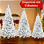 Árvore De Natal Nevada Luxo Pinheiro 1,80m 700 Galhos Metal - Imagem 2