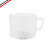 Xícara De Vidro Martelado 130ml Para Chá Café - Imagem 1