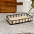 Bandeja Retangular Metal Preto Decorativa - Imagem 3