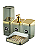 Kit Banheiro Lavabo Conjunto 4 Pecas Plástico Luxo - Imagem 4