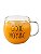 Caneca Good Morning Copo Vidro Para Café Chá 400ml Preto - Imagem 8