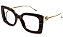 ARMAÇÃO GUCCI ACETATO METAL GG1567O 002 52 FEMININO - Imagem 3