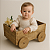 Carrinho Amadeirado Com Lousa - Imagem 1