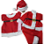 Combo Mamãe E Papai Noel Com Gorro - Imagem 1