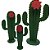 Kit 3 Cactos Mdf - Imagem 1