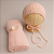 Kit Wrap e Touca - Rosa Baby - Imagem 1