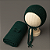 Kit Wrap e Touca - Verde Escuro - Imagem 1