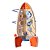 Foguete de Atividades Tooky Toy Brinquedo Educativo Madeira - Imagem 4
