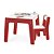 Conjunto Mesa e Cadeirinha Infantil Vermelha Madeira Junges - Imagem 3