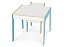 Conjunto Mesinha e Cadeira Infantil Azul Madeira Junges - Imagem 5