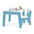 Conjunto Mesinha e Cadeira Infantil Azul Madeira Junges - Imagem 3