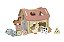 Encaixe Formas Casa Celeiro Fazendinha Brinquedo Madeira Tooky Toy - Imagem 3