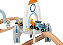 Conjunto Trem Estação Espacial Madeira Tooky Toy - Imagem 2