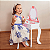 Penteadeira Infantil com Espelho e Banqueta Madeira Rosa Tooky Toy - Imagem 7