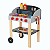Brinquedo Churrasqueira Madeira Mestre Churrasqueiro Kids Tooky Toy - Imagem 1