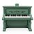 Piano Vintage Infantil Brinquedo Madeira Classic World - Imagem 2