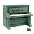 Piano Vintage Infantil Brinquedo Madeira Classic World - Imagem 3