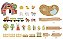 Conjunto Trenzinho Rural Fazenda Madeira Tooky Toy - Imagem 4