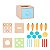 Caixa Educacional 4 em 1 Cubo Madeira Educativo Tooky Toy - Imagem 2