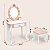 Penteadeira Encantada Madeira Rosa Infantil Tooky Toy - Imagem 4