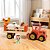 Trator Fazendinha Madeira Brinquedo Tooky Toy - Imagem 6