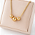 Colar Aura Spheres – Corrente Snake com Trio de Esferas Polidas - Imagem 1