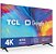 Smart TV LED 50" 4K TCL 50P635 HDR, Wifi Dual Band, Bluetooth, Controle Remoto com Comando por controle de Voz, Google Assistant e Borda fina - Imagem 2