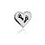 Berloque Coração Com Pézinho - Prata 925 - Imagem 1